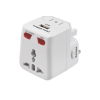 Тревел-адаптер цвет белый 2,5А 100-250В 3А 5 в 1 USB зарядка TDM TDM SQ1806-0044