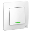 Выключатель 1-кл с/у подсветка Белый Blanca BLNVS006111