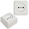 Розетка 1-ая Ладога о/у IP20 белая TDM SQ1801-0013