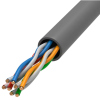 U/UTP-5e(4х2х24AWG) Кабель витая пара (305м) solid, PE,серый TDM SQ0107-0101