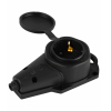 Колодка одинарная с заземлением каучук 16А IP44 ЭРА KX-1e-B-IP44