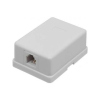 Розетка ОП комп 1-я RJ-45 кат5(е) бел 03-0121