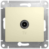 Розетка TV коннектор ПАПА Бежевая Glossa GSL000293