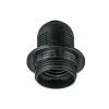 Патрон Е27 с прижим кольцом цвет чёрный пластик TDM SQ0335-0052
