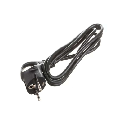 Шнур с вилкой цвет чёрный 1,5м ПВС3*0,75мм ЭРА UX-3*0.75-1.5m-B