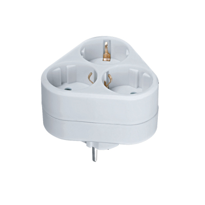 Тройник 3 гнезда 16А Navigator 94 693 NAD-S-3E-WH