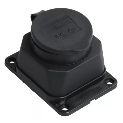 Колодка одинарная с заземлением 16А IP44 Navigator 61 370 NCA-BLR1-01-16A-E-IP44-BL