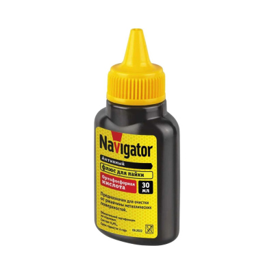 Паяльная кислота 30мл. Navigator 93 744 NEM-Fl01-F30