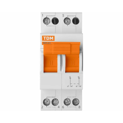 Переключатель модульный трёхпозиционный 2Р 63А МП-63 TDM SQ0224-0018
