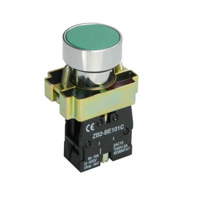 Кнопка зеленая LAY5-BA31 1НО ИЭК BBT60-BA-K06