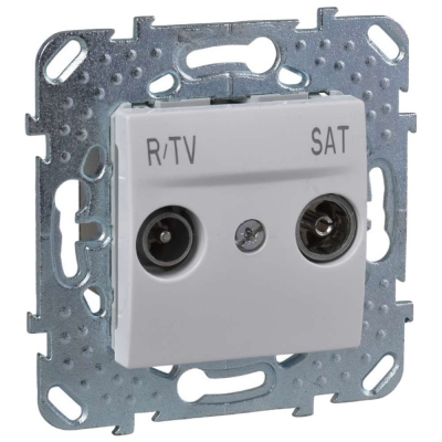 Розетка TV-R-SAT Белая Unica MGU5.454.18ZD