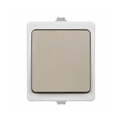 Выключатель 1-кл Вуокса о/у IP54 серый TDM SQ1803-0001