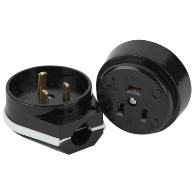 Разъём для плиты РВШ-32-001 о/у черн 32А-220V