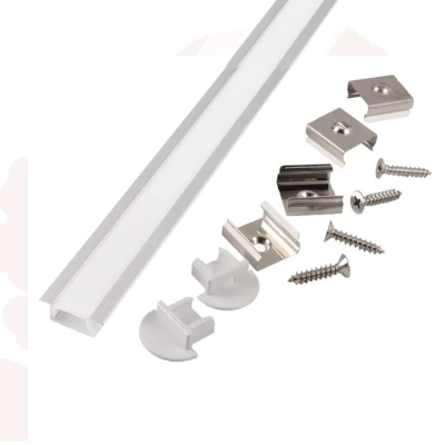 Профиль врезной цвет белый General 22х7мм 2м 523130