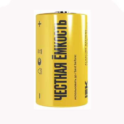 Батарейка алкалиновая тип D 1,5В IEK ABT-LR20-OP-L02