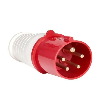 Вилка переносная ЭРА V-32-3P-PE-N-IP44 025 3Р+РЕ+N 32А 380В IP44