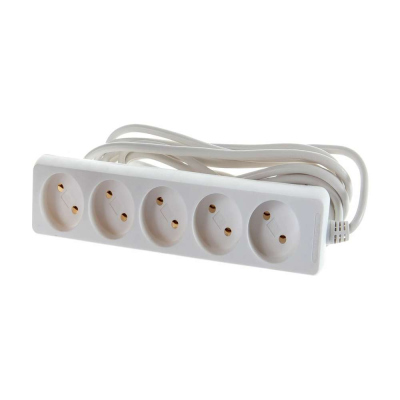 Удлинитель без заземления 5 розеток 3 метра Navigator NPE-S-05-300-X-2х0.75