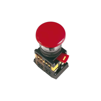 Кнопка красная грибок AEA-22 22мм 1з+1р ИЭК BBG30-AEA-K04
