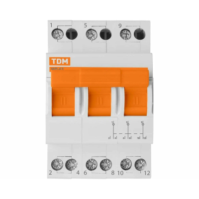 Переключатель модульный трёхпозиционный 3Р 63А МП-63 TDM SQ0224-0027